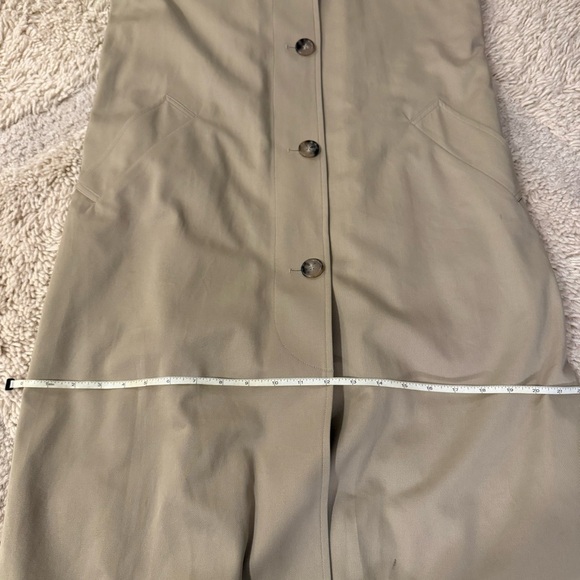 Sezane CLYDE Tailored Trench Coat 34 32 Light Beige - Picture 10 of 10
